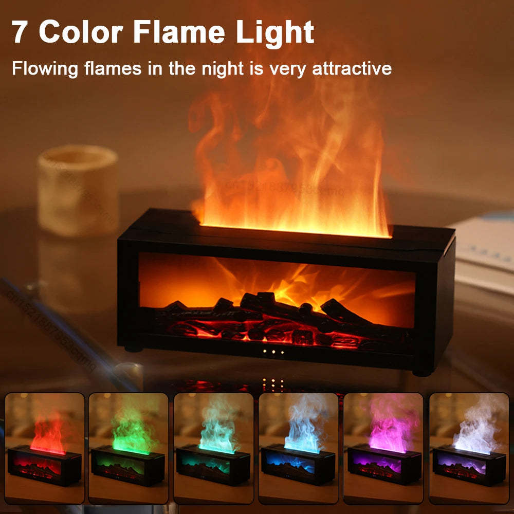 Difusor de Aromas con Llama 3D - Gran Niebla + Luz