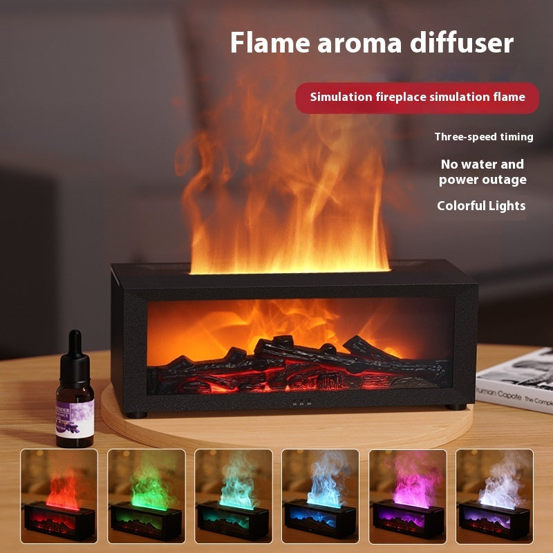Difusor de Aromas con Llama 3D - Gran Niebla + Luz