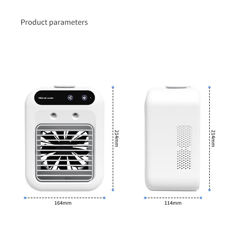 Aire Acondicionado Portátil + Ventilador con Enfriamiento por Agua