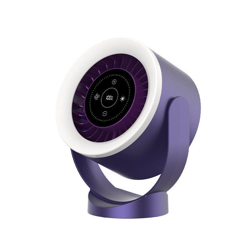 Ventilador LED Recargable 3en1 - Escritorio/Pared/USB