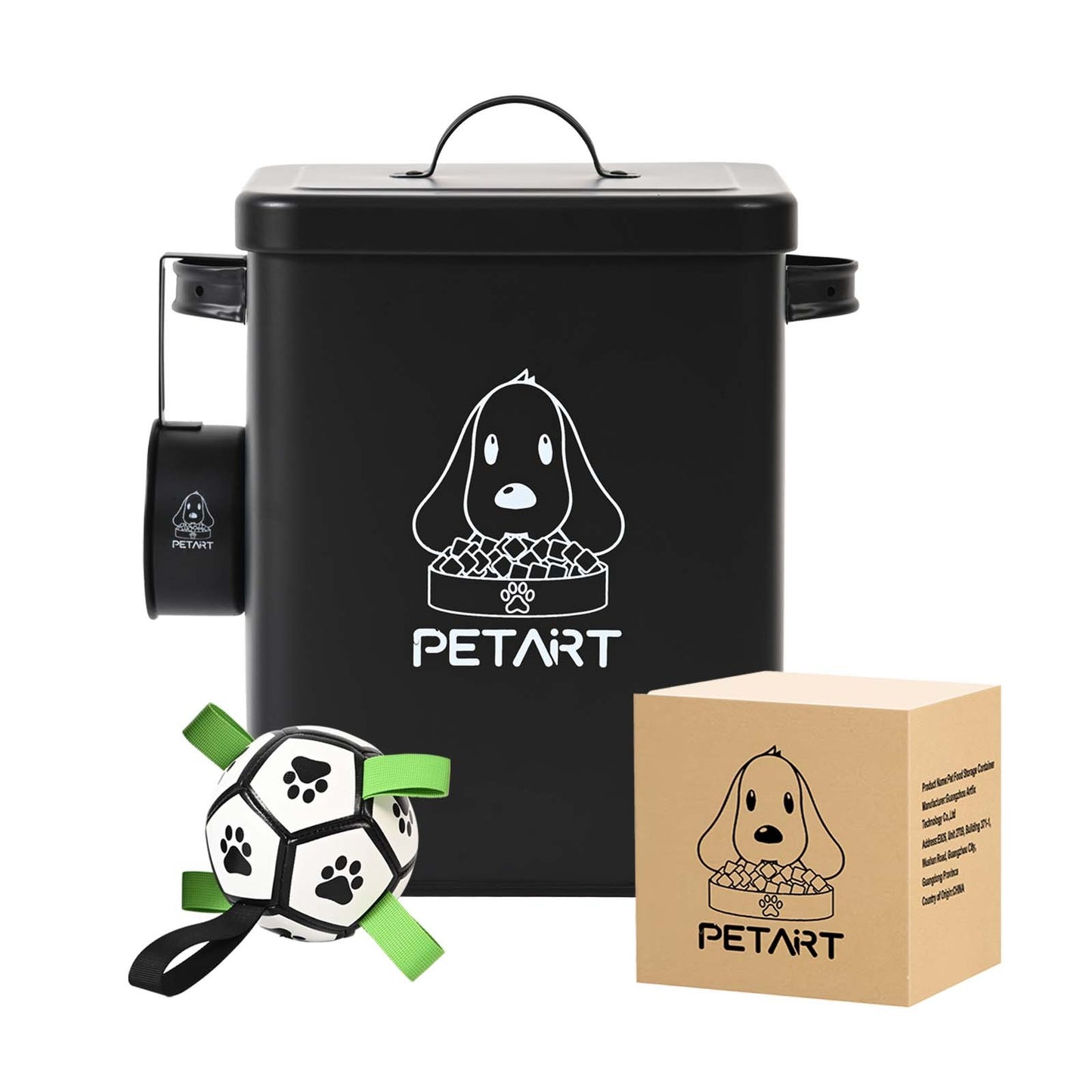 Contenedor de Comida para Mascotas con Juguete
