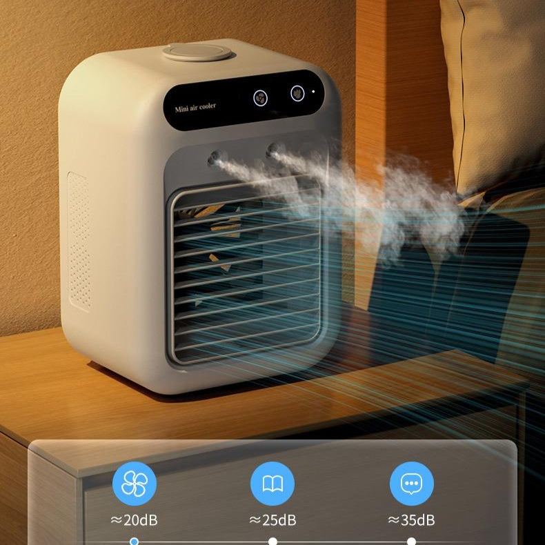 Aire Acondicionado Portátil + Ventilador con Enfriamiento por Agua