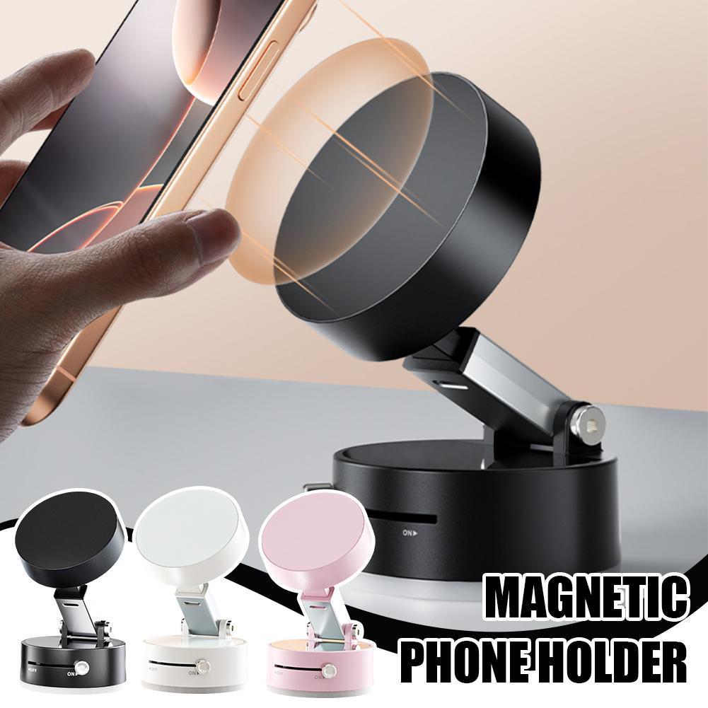 Soporte Magnético Plegable para Auto - Ventosa Fuerte