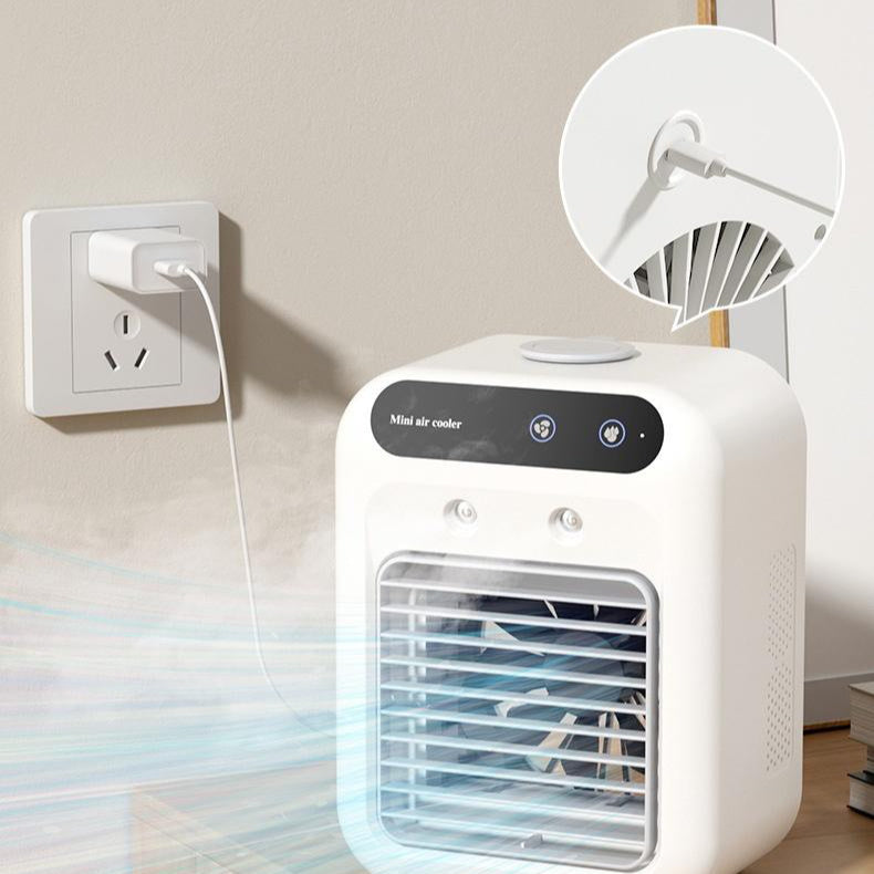 Aire Acondicionado Portátil + Ventilador con Enfriamiento por Agua