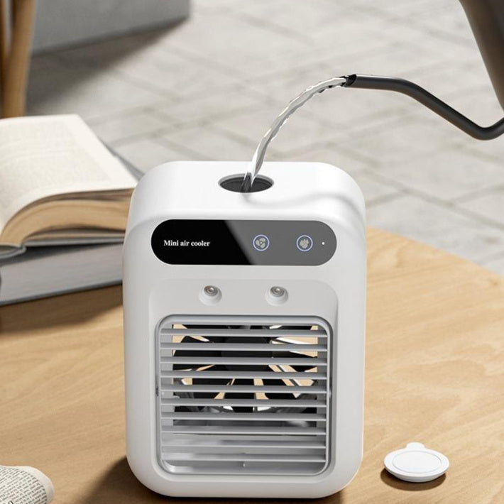 Aire Acondicionado Portátil + Ventilador con Enfriamiento por Agua