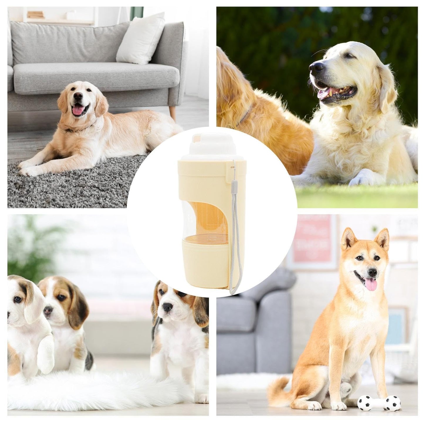 Dispensador de Agua 2en1 para Mascotas - Portátil