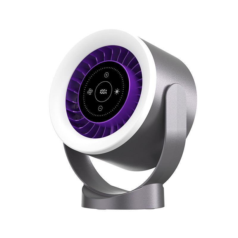 Ventilador LED Recargable 3en1 - Escritorio/Pared/USB