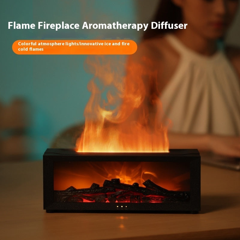 Difusor de Aromas con Llama 3D - Gran Niebla + Luz