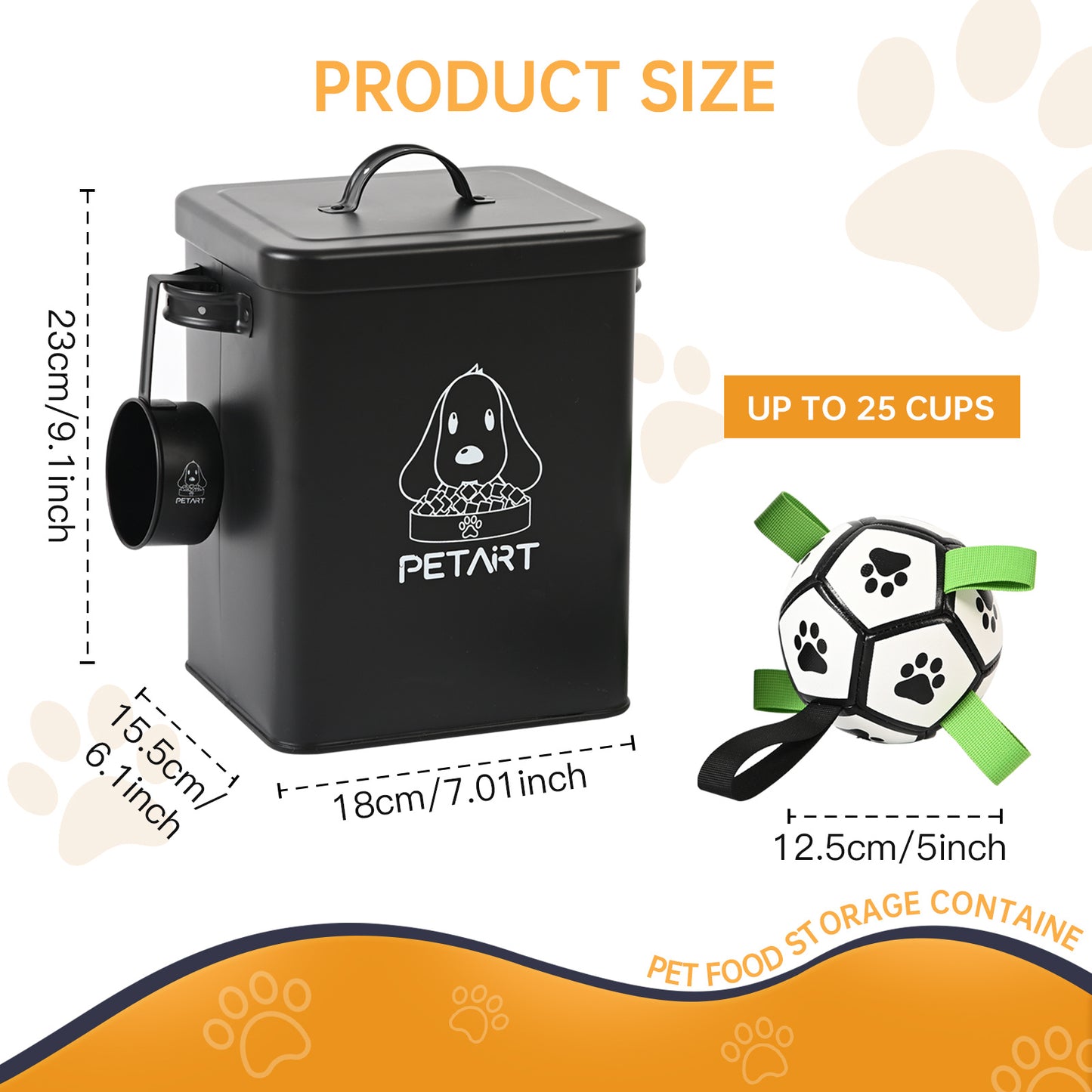 Contenedor de Comida para Mascotas con Juguete